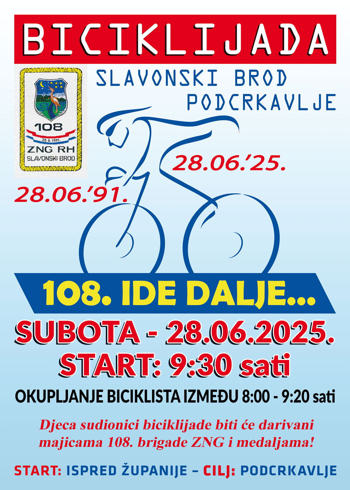 Plakat Biciklijada 108 2025
